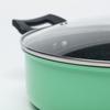 26cm Cast Iron Nonstick Frying Pan With Glass Lid Gas Induction Stove Home Kitchen Use