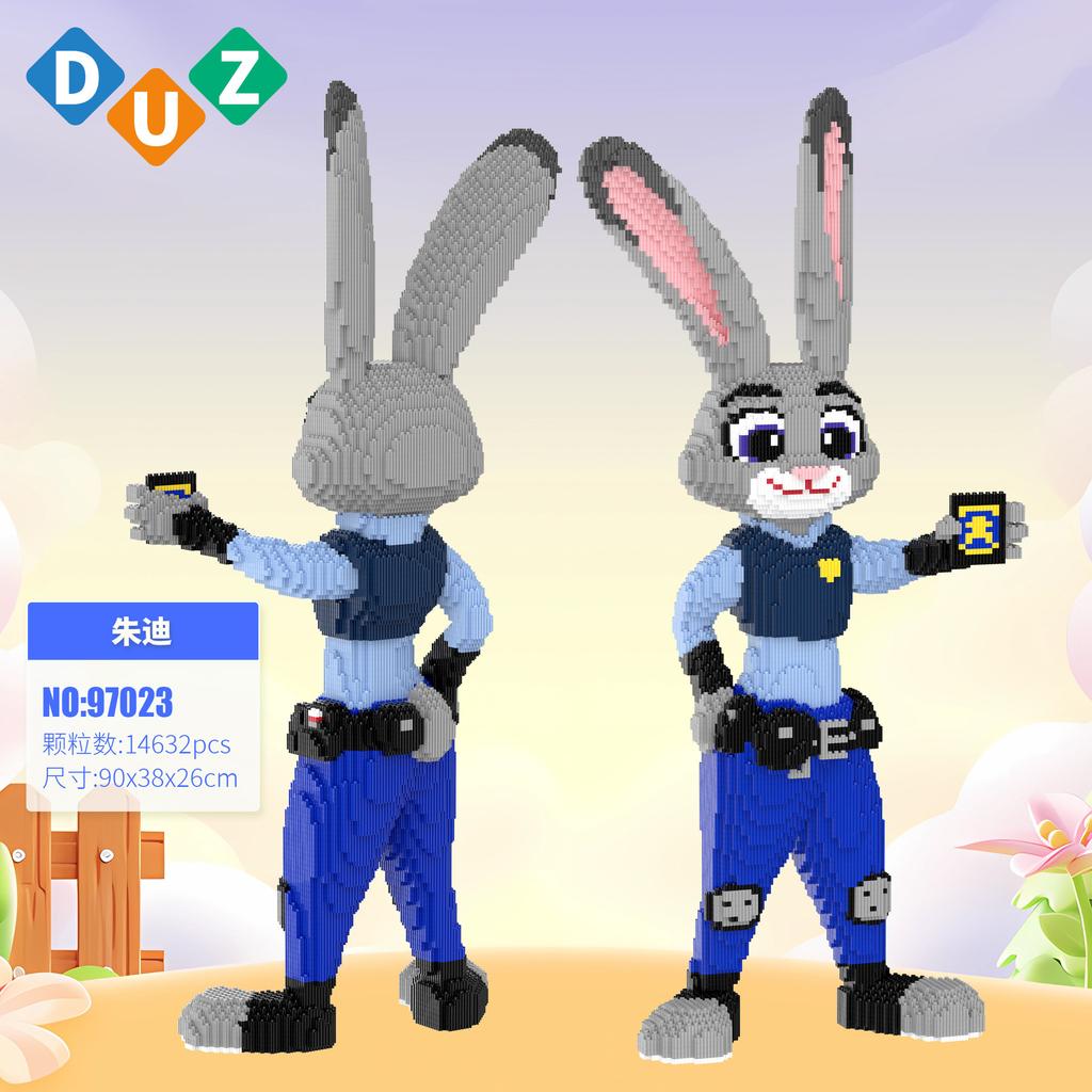 Disney Zootopia Building Blocks Nick Judy Model Benjamin Sloth Bricks Cartoon Movie Figure Toys For Kids Christmas Gift