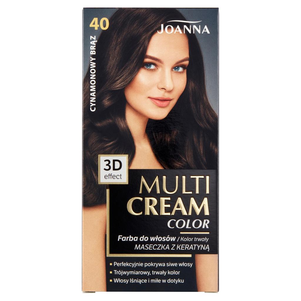 Joanna Professional Rich Cinnamon Brown Hair Color Cream #40 - 150ml Salon-Grade Formula