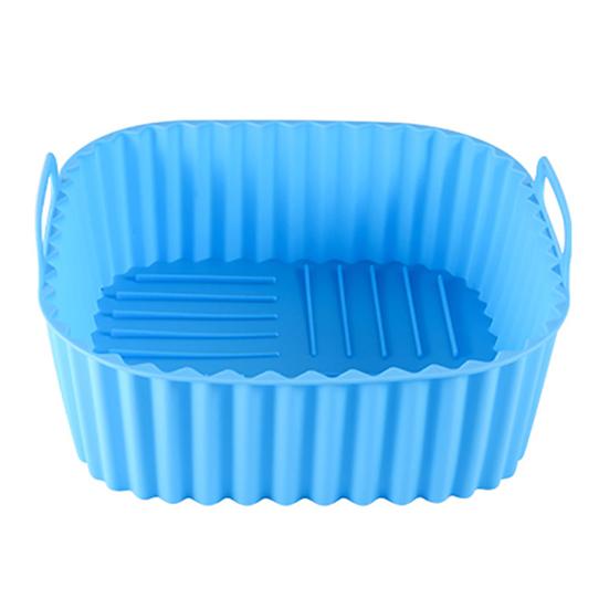 Square Air Fryer Liner Silicone Baking Mat 6.7 Inch Non-Stick Oven Safe Tray BPA-Free Air Fryer Basket for Even Cooking