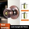Stainless Steel round Ball Door Knobs Passage Entrance Lock Handle for Bedrooms Living Rooms Hardware Accessories