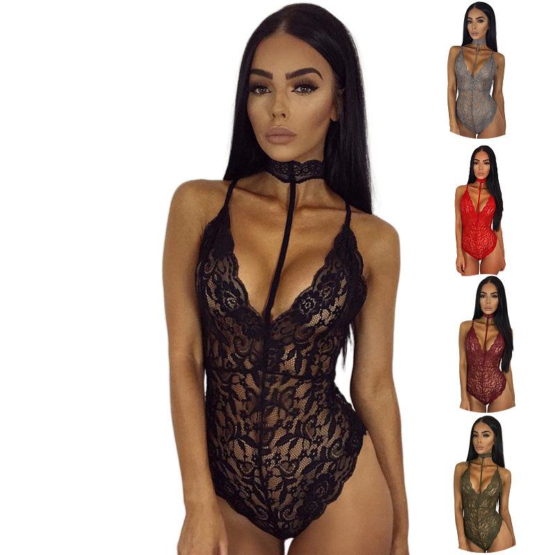 Sex Underwear Sexy Lace Underwear Transparent Doll Women's Lace Onesie