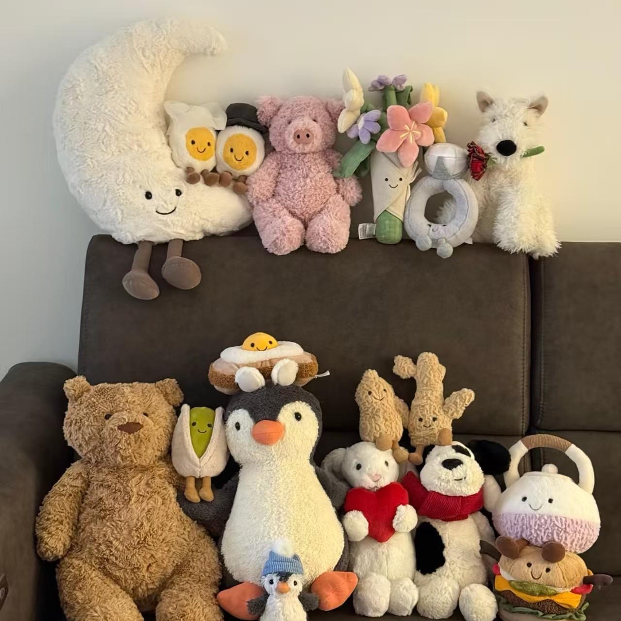 Bambola Torta di Compleanno Orso Cerro Pinguino Addormentato Coniglio Bonnie Peluche Regalo per Bambini Ragazza