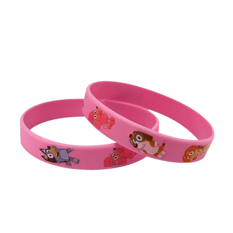 Bluey Bingo Anime Peripheral Accessories Cartoon Sports Bracelet Silicone Bracelet Wrist Strap Children Toys Gift