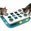 Kattenpuzzel - 2 in 1 Interactieve Baanbal & Voerpuzzel Slow Feeder Voor Binnenkatten, Spel Voor Kitten