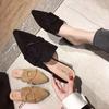 Fashion Female Shoes Cover Toe Butterfly-Knot Mules For Women 2024 Slippers Casual Square heel Loafers Slides  New Luxury Pointed