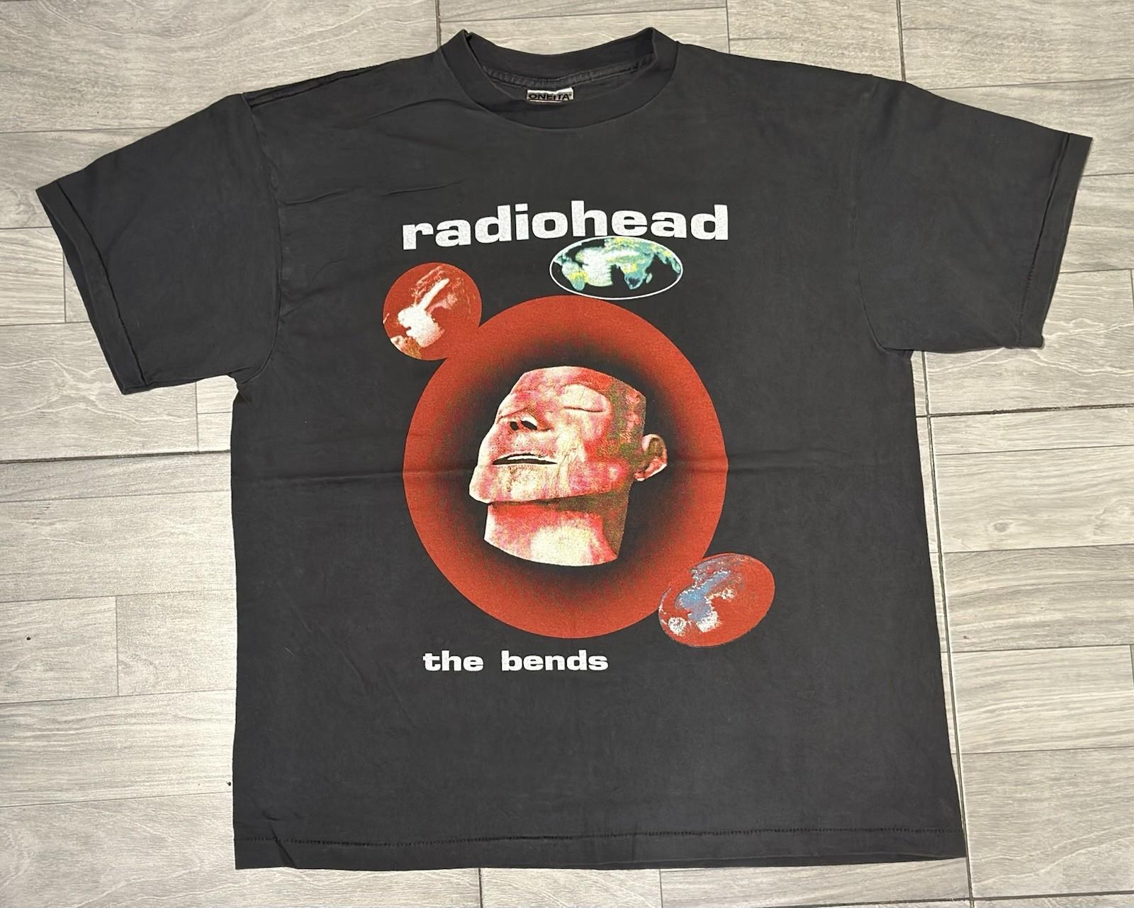 RADIOHEAD vintage 1995 THE BENDS UK TOUR t shirt Unisex T-Shirt XXXXL