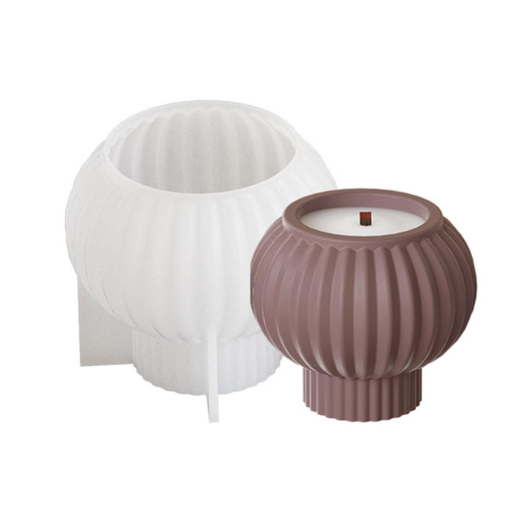 Silikonové ručně vyráběné formy s unikátním 3D pruhovaným vzorem na základny svíček vhodné pro nadšence do bytových dekorací