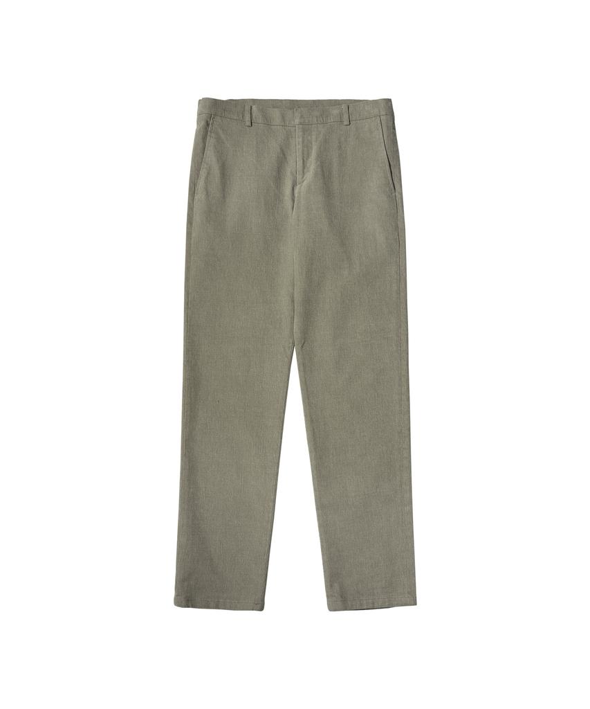 HALBKREIS LAYOUT P10032 Brushed Loose Tapered Pants_Khaki