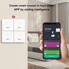 Zigbee Scene Switch, Four-button Random Sticker, Four-button Scene Switch Compatible with Tuya Z2M
