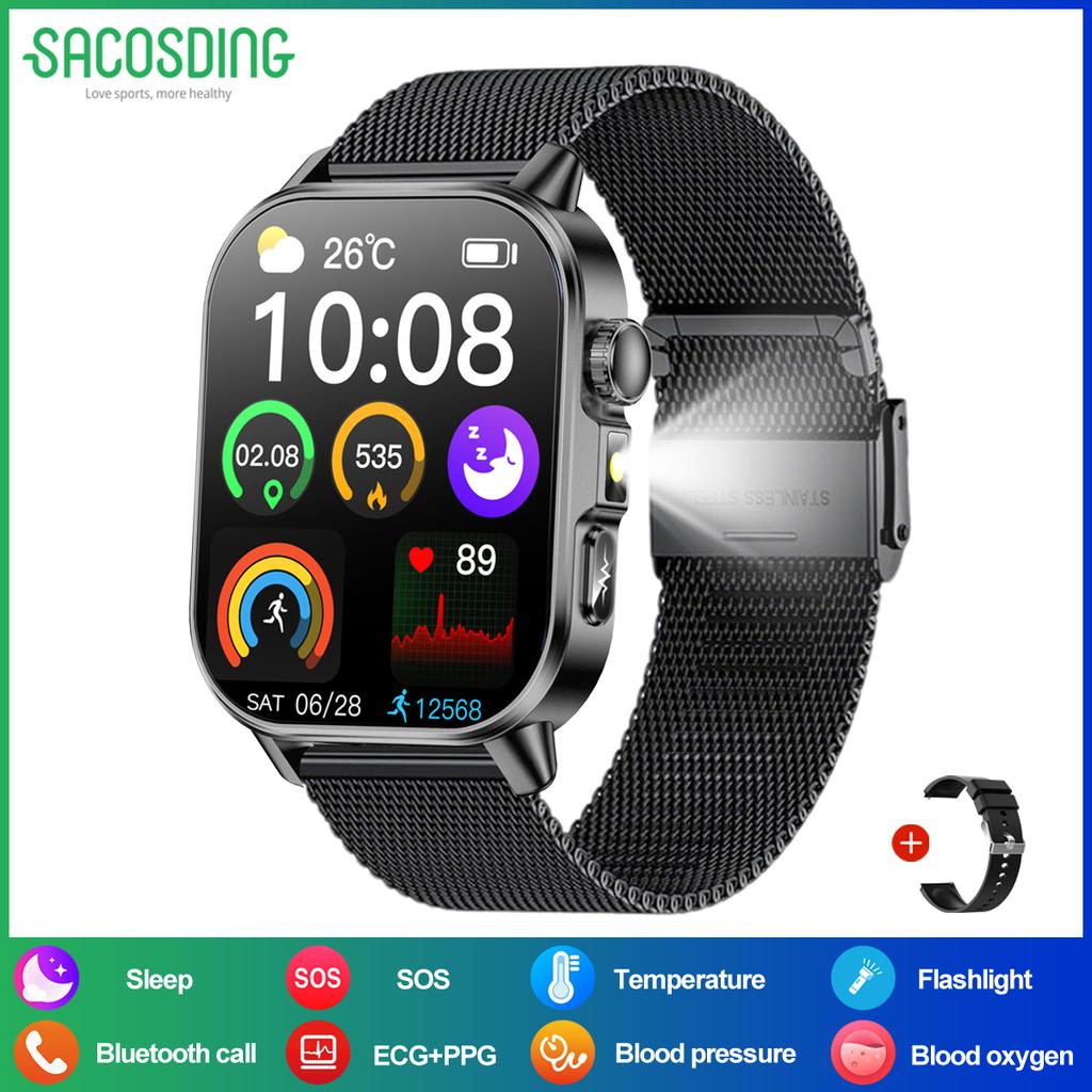 New Upgraded  Health SmartWatch BP Body fat BMI Monitoring Bluetooth Call Men 2026 Smartwatch