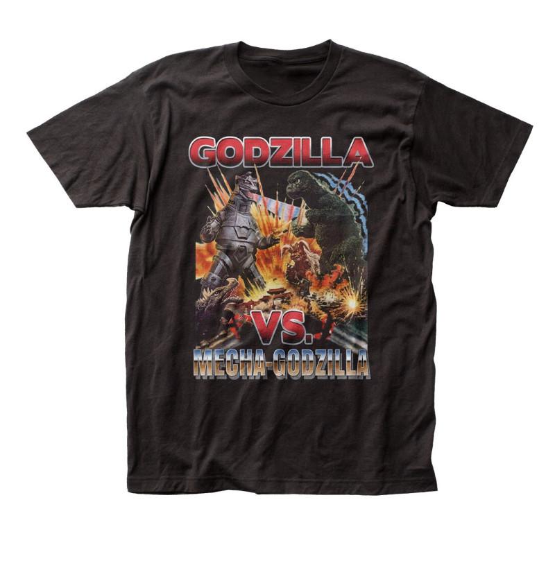 Godzilla Godzilla VS Mecha-Godzilla Mens T Shirt Cult Classic Movie Tee Black Unisex T-Shirt L