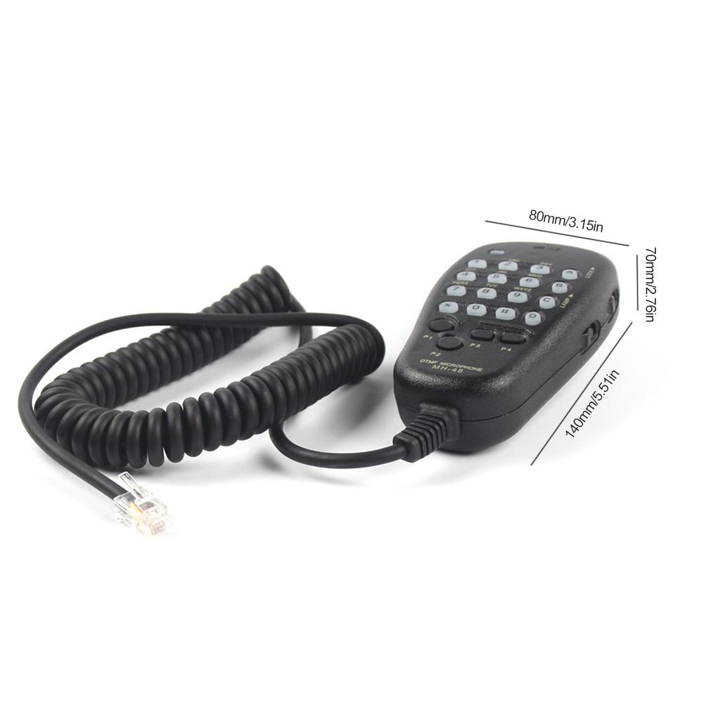 MH-48 Radio Speaker Mic 4 Programmable Keys 6 Pin DTMF Radio Microphone for Yaesu Mobile Radio FT-8800R FT-8900R FT-7900R