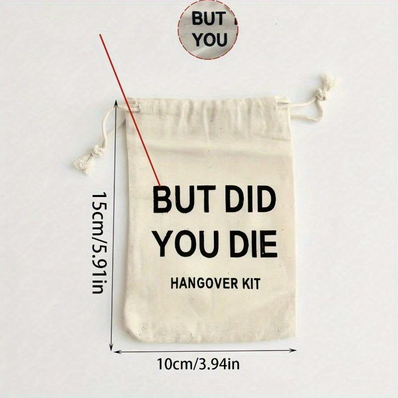 

Hangover Gift Bag Single Party Favor Drawstring Tool Bag, Suitable for Wedding Bride Gifts, Hangover Survival Guests, Bridesmaids