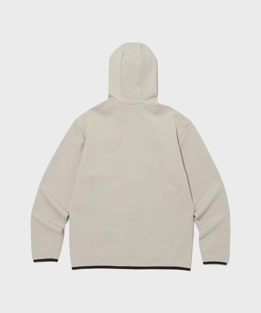 Champion Stretch Interlock Hooded Zip-Up Normal Beige