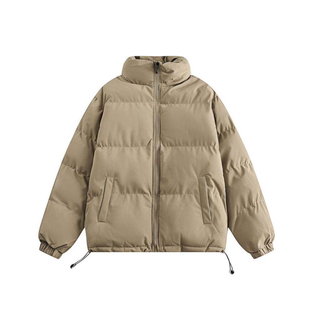 

Осень и зима японский ретро однотонный утолщенный пуховик для пары для мальчиков и девочек в студенческом стиле свободный рабочий хлебная куртка M