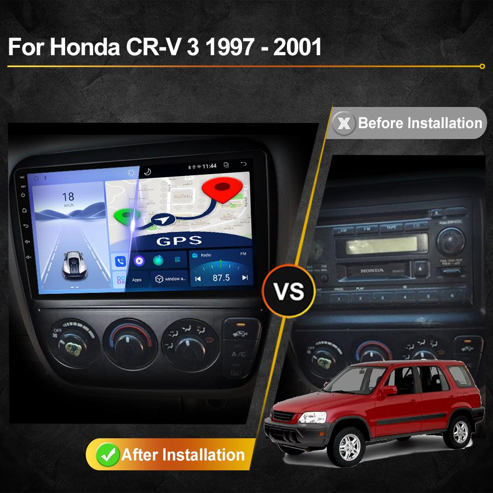 Car Radio For Honda CR V CR-V CRV 1997 - 2001 Android Multimedia Video Player Navigation GPS Carplay Touch Screen Auto Stereo Intelligent Systems