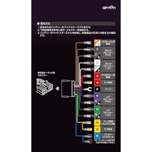 amon AODEA audio harness for Subaru cars (14P) 2213