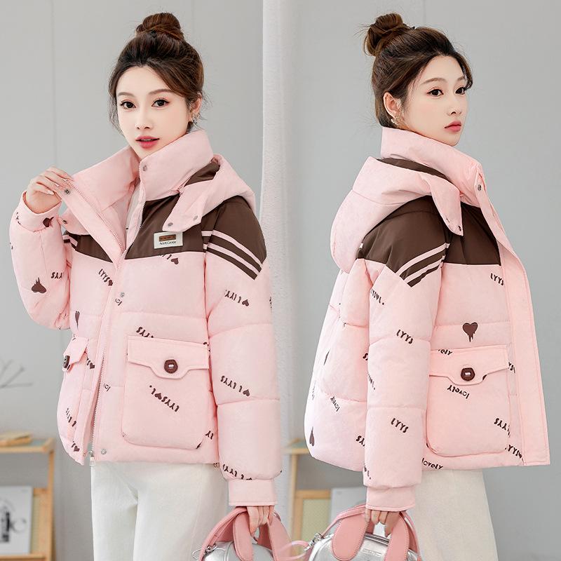 Love cotton-padded clothes women's popular new winter small short cotton-padded clothes women's thickened cotton-padded jacket winter clothes