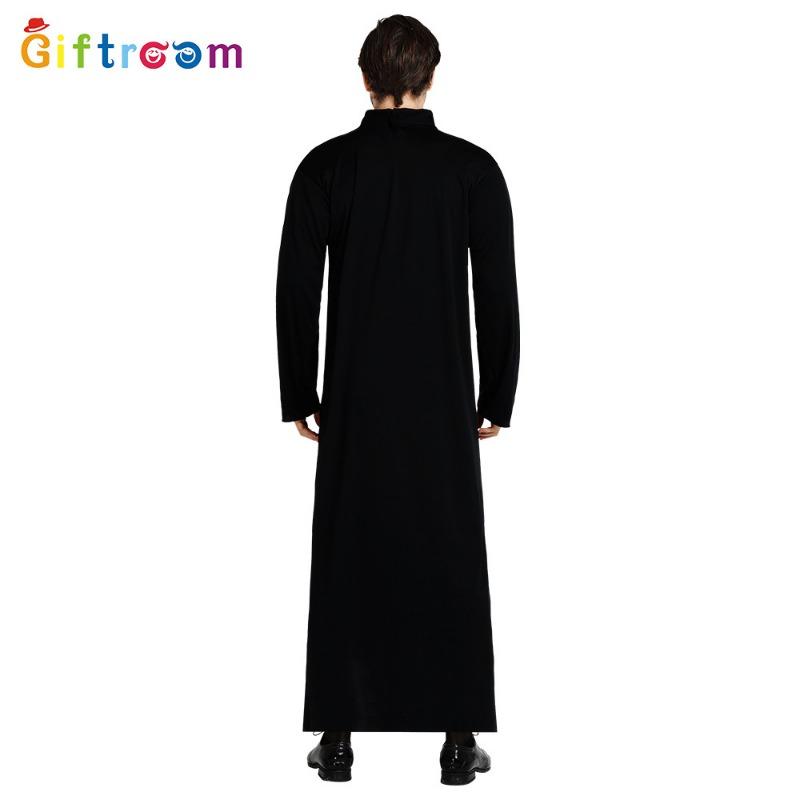 Halloween Costumes Western Party Prom Costumes Drama Stage Performance Men's White Shoulder Pads Priest Cosplay Costumes