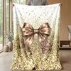 Glamorous Leopard Diamonds 1 Theme blanket Lightweight Warm Flannel Blanket Decorative Throw Blanket for Home Decoration