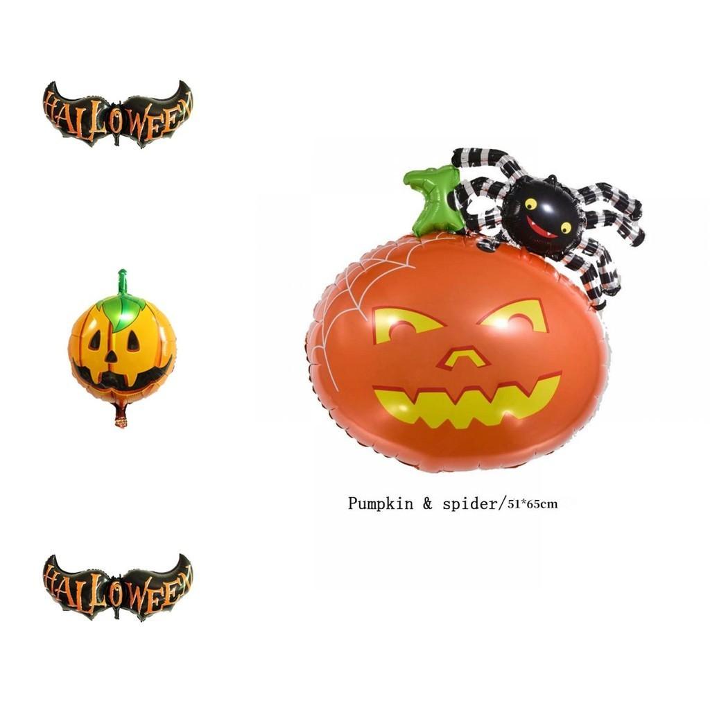 Spooky Halloween Decorations Aluminum Spider Foil Balloon For Party Supplies