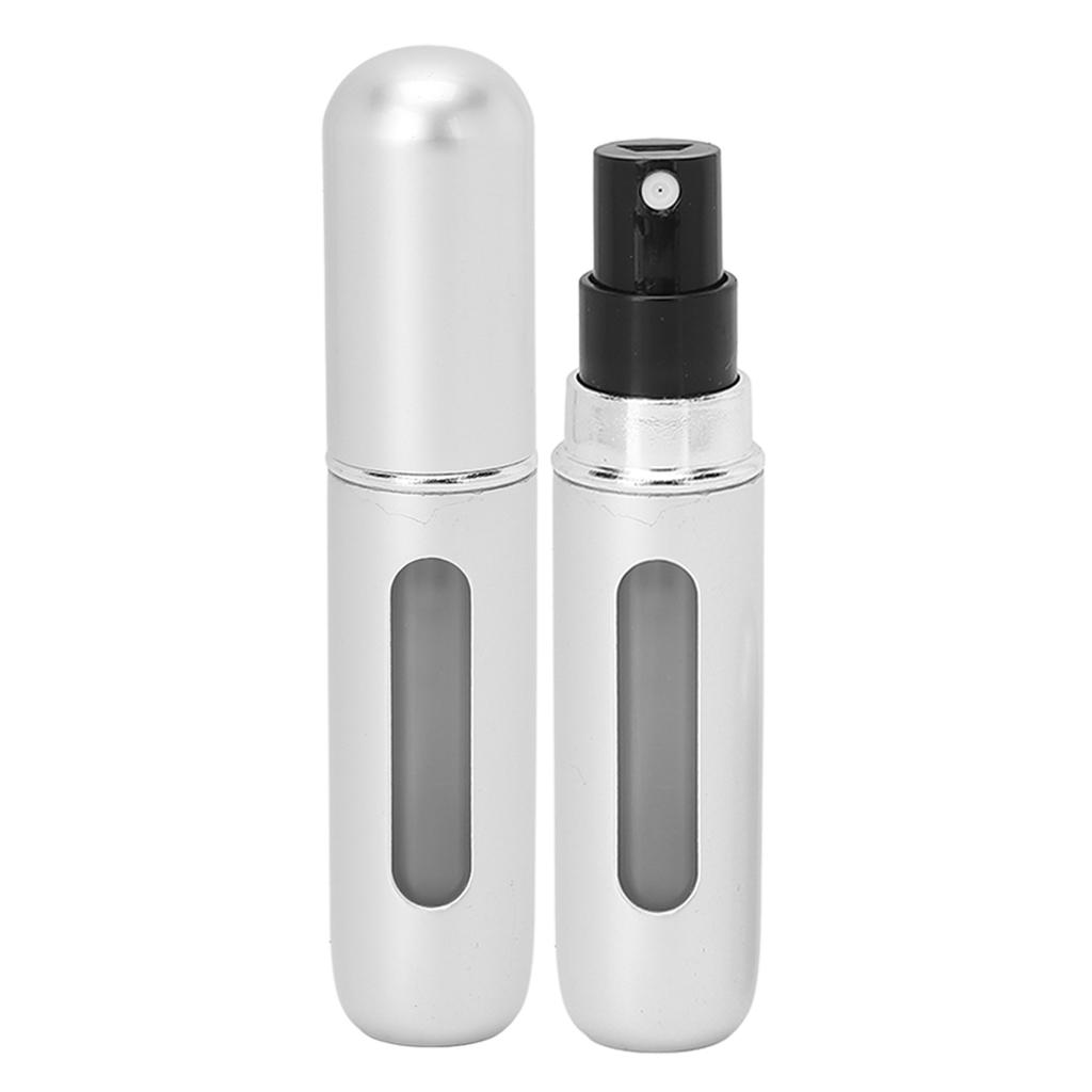Portable Perfume Bottle Liquid Dispensing Atomizer Bottle for Traveling Outgoing 5mlSilver