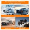 Qoosea Snow Cha Tire Cha For Car, Trucks, SUV Universal Emergency Snow Tire Cha, Adjustable Anti-Slip Tire Cables & Universal Fit (12 Pcs Orange