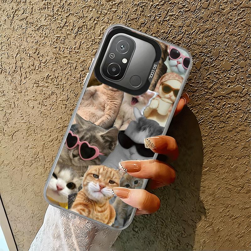 Crying Cats Combine Memes Shockproof Phone Case for Xiaomi Poco X7 X6 X5 X3 Pro F7 Ultra M8 Redmi 15C 15 14C 13C 12C 10C 13 12 1