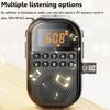 Mini Pocket FM AM Radio Large LCD Display DSP Radios Receiver Wireless Bluetooth Speaker TF Card Music Player for Elder 9K/10K