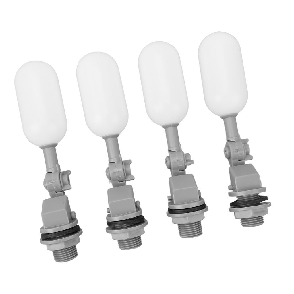 4PCS Float Ball Valve DN15 1/2 Inch ABS PE Water Tank Humidifier Mini Float Valve with Adjustable
