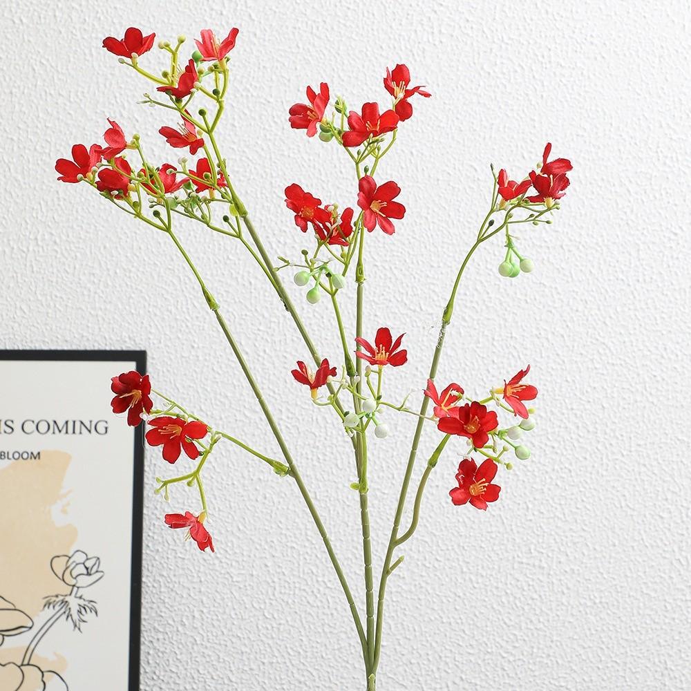 Floral Display Artificial Silk Flowers Pink Artificial Faux Plants Living Room Ornaments