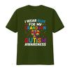 Autism Awareness Grandma Grandpa I Wear Blue For My Grandson T Shirt vintage Washed Soft Slightly streetwear Stylish homme