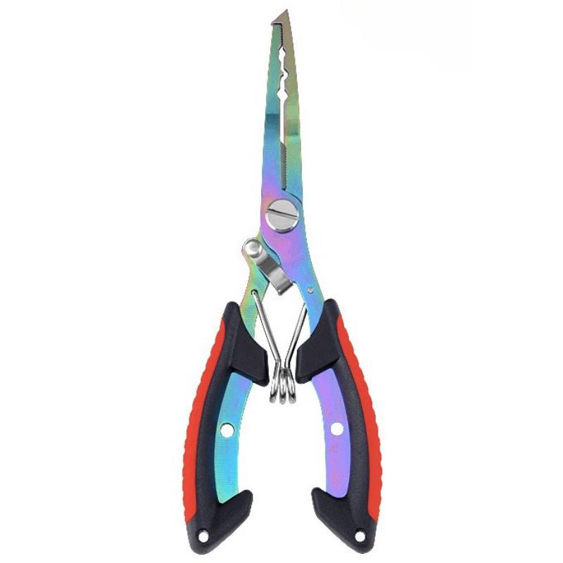 

1pc Multi-Functional Fishing Pliers & Gripper - Stainless Steel Hooks, Cutters & Sheath - Lanyard Included