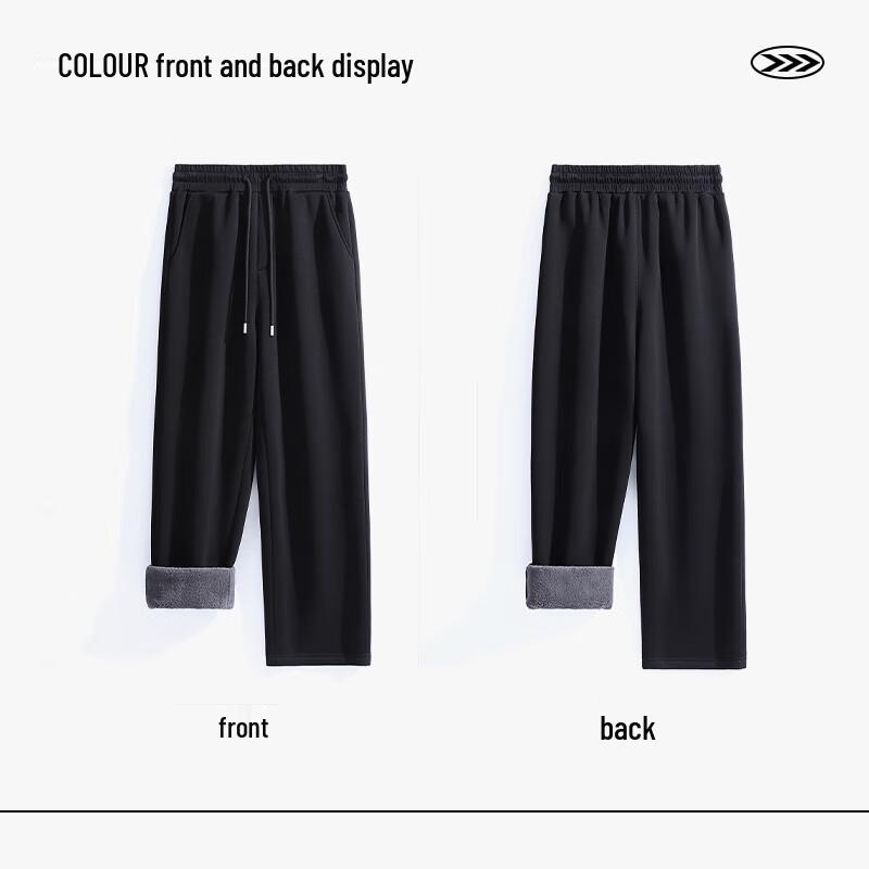 Warrior Unisex Winter Fleece-Lined Wide-Leg Track Pants