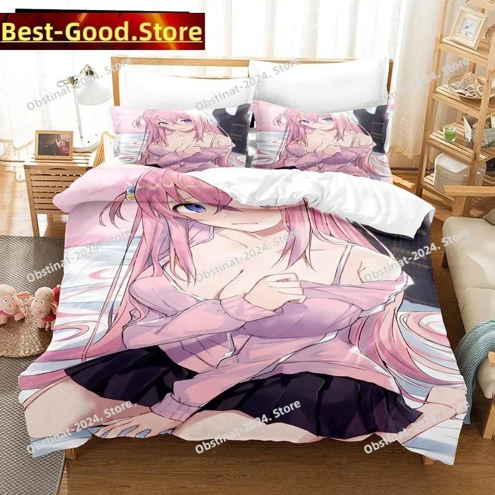 Fashion 3D Anime BOCCHI THE ROCK! Bedding Set Printed single Comforter Quilt Bed Cover Pillow Case 3 Pieces Sets Kids Adult Size
