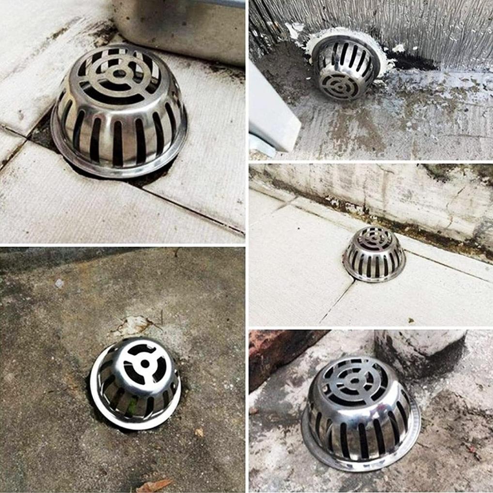 Stainless Steel Balcony Roof Round Large Displacement Anti-blocking Floor Drain