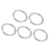 5Pcs 304 Stainless Steel Round O Rings Seamless Multi Purpose Welding Metal O Rings for Marine Boat Equipment Yoga
