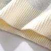 Mao Ren Men's Gradient Warm Knit Mock Neck Long Sleeve Tee