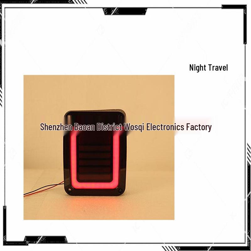 Smoked Style LED Taillight Assembly for Wrangler: Modified Rearview & Turn Signal Light