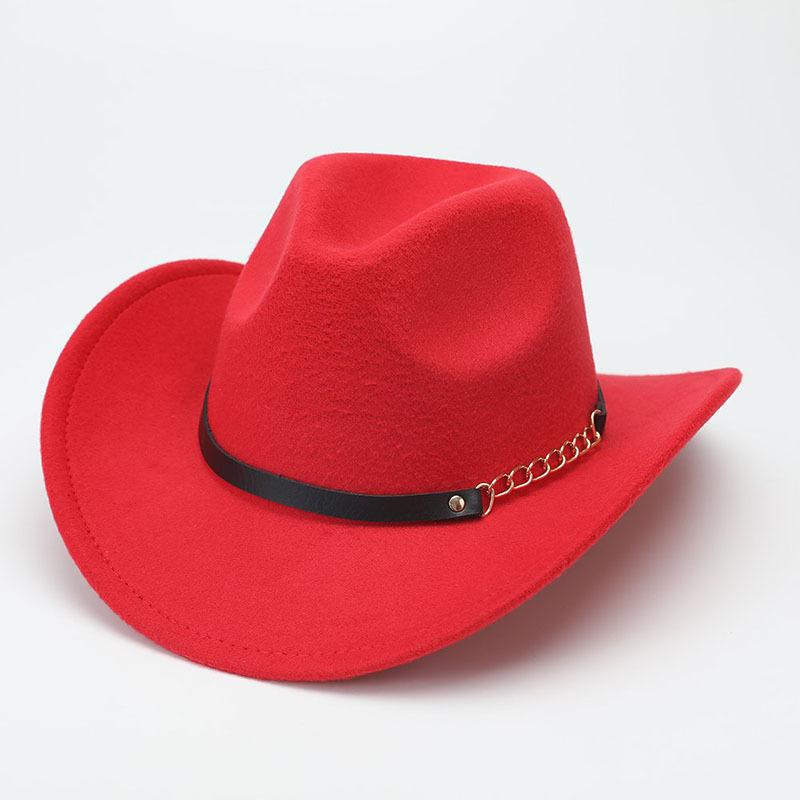 Simple Felt Big Eave Hat Trendy European and American New Woolen Hat British Style Classic Jazz Hat Top Hat