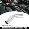 X Autohaux OD 34-102mm Length 20" 300mm 500mm Aluminum Alloy Tube Intercooler Pipe Straight 45 Degree Air Intake Tube for Car