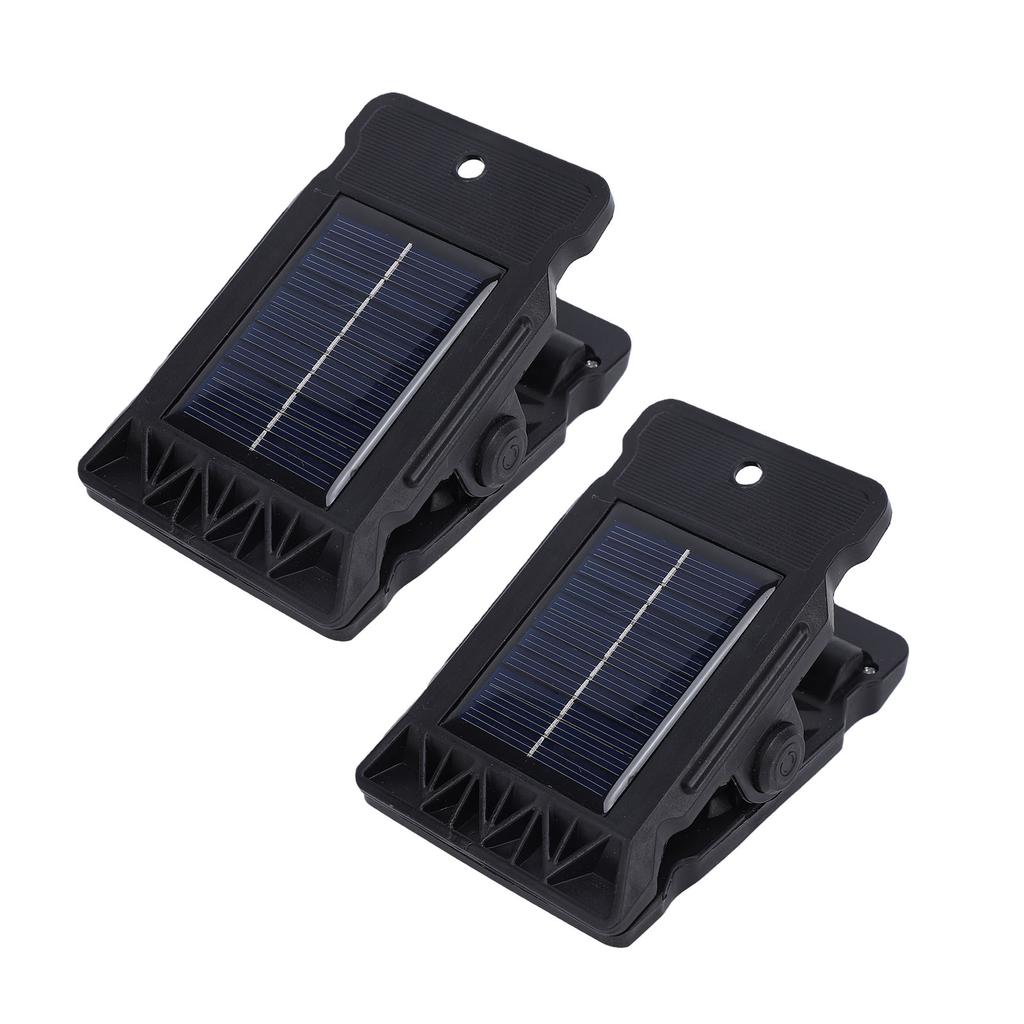 2pcs Solar Clip Light Motion Sensor 3 Lighting Modes Water Proof Clip On LED Solar Light for Garden