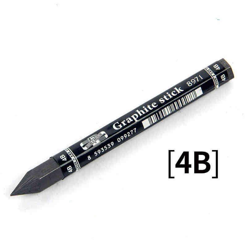 Kuxile Woodless Graphite Stick Pencil - Hexagonal HB, 2B Thick Black for Sketching & Drawing
