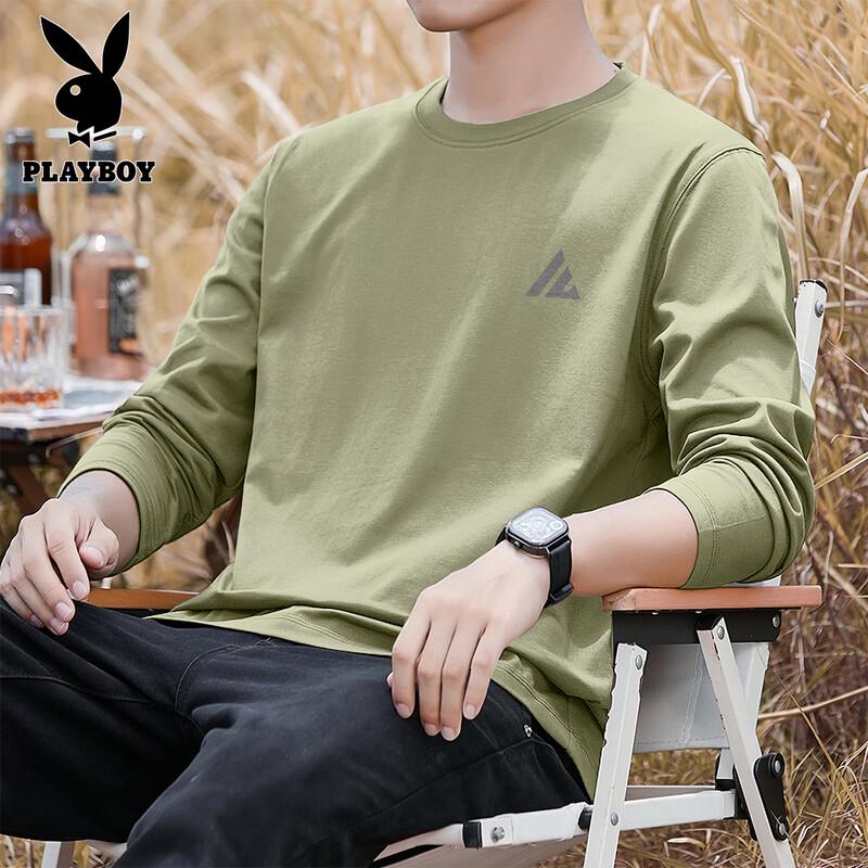 

PLAYBOY Men s Pure Cotton Long Sleeve T-Shirt 2XL (185)