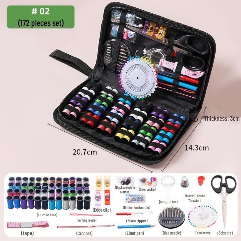 10-Piece Household Sewing Kit: Needle and Thread Set
