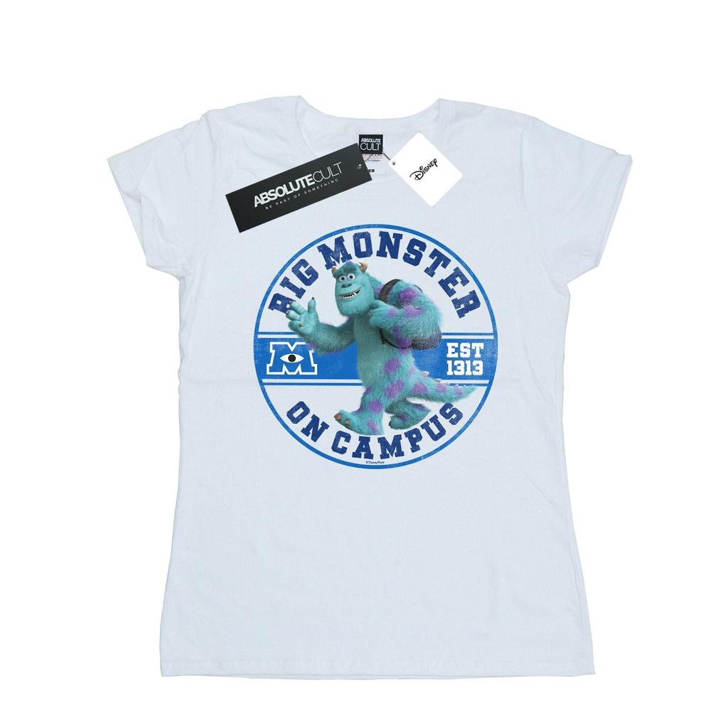 Disney Womens/Ladies Monsters University Monster On Campus Cotton T-Shirt