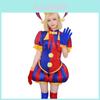 The Amazing Digital Circus Pomni Cosplay Costume With Polyester Fabric For Anime Convention Events