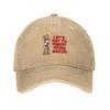 Let's Get To Makin' Some Bacon Cartoon Baseball Cap Uv Protection Solar Hat Cosplay Hats Luxury Woman Hat Men'S