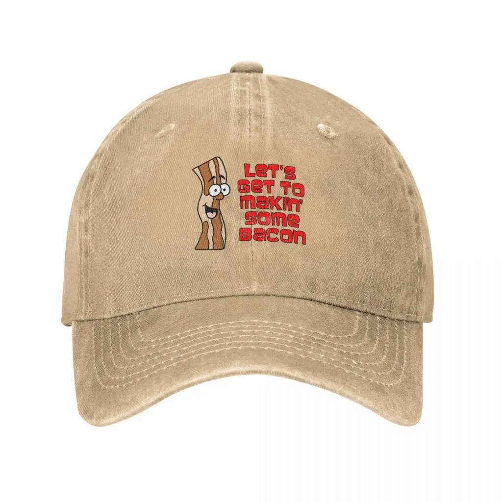 Let's Get To Makin' Some Bacon Cartoon Baseball Cap Uv Protection Solar Hat Cosplay Hats Luxury Woman Hat Men'S